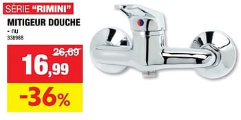 Promotions Mitigeur douche rimini - AquaTrends - Valide de 25/10/2023 à 05/11/2023 chez Hubo