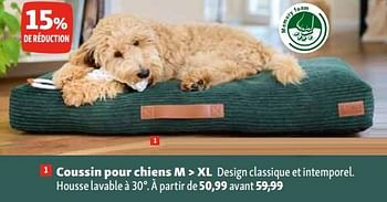 Promotions Coussin pour chiens m > xl - Produit maison - Maxi Zoo - Valide de 02/11/2023 à 06/11/2023 chez Maxi Zoo