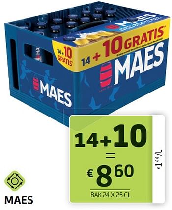 Promoties Maes - Maes - Geldig van 27/10/2023 tot 09/11/2023 bij BelBev