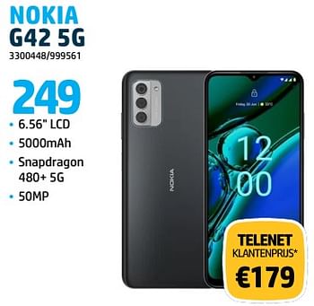 Promotions Nokia g42 5g - Nokia - Valide de 31/10/2023 à 30/11/2023 chez Auva