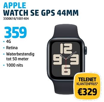 Promoties Apple watch se gps 44mm - Apple - Geldig van 31/10/2023 tot 30/11/2023 bij Auva