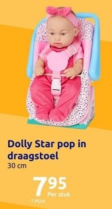 Promoties Dolly star pop in draagstoel - Dolly Star - Geldig van 01/11/2023 tot 07/11/2023 bij Action