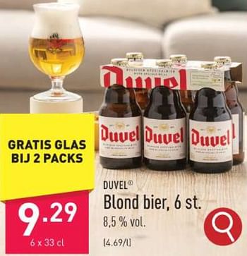 Promoties Blond bier - Duvel - Geldig van 10/11/2023 tot 17/11/2023 bij Aldi