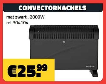 Promoties Convectorkachels mat zwart , 2000w - Huismerk - Bouwcenter Frans Vlaeminck - Geldig van 03/11/2023 tot 30/11/2023 bij Bouwcenter Frans Vlaeminck