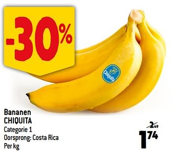 Promotions Bananen chiquita - Chiquita - Valide de 01/11/2023 à 07/11/2023 chez Smatch