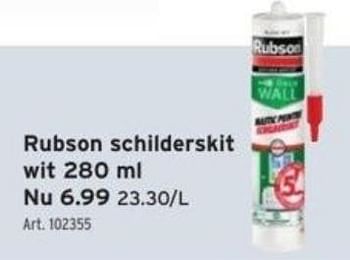Promoties Rubson schilderskit wit - Rubson - Geldig van 01/11/2023 tot 07/11/2023 bij Gamma