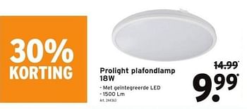 Promoties Prolight plafondlamp 18w - Prolight - Geldig van 01/11/2023 tot 07/11/2023 bij Gamma