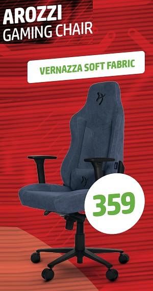 Promoties Arozzi gaming chair vernazza soft fabric - Arozzi - Geldig van 31/10/2023 tot 30/11/2023 bij VCD