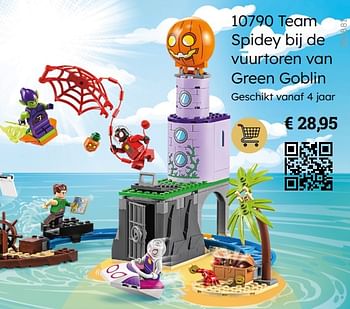 Promoties 10790 team spidey bij de vuurtoren van green goblin - Lego - Geldig van 01/10/2023 tot 05/12/2023 bij Multi Bazar