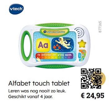 Promoties Alfabet touch tablet - Vtech - Geldig van 01/10/2023 tot 05/12/2023 bij Multi Bazar