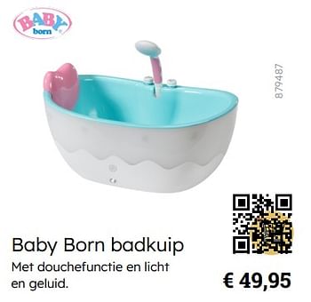 Promoties Baby born badkuip - Baby Born - Geldig van 01/10/2023 tot 05/12/2023 bij Multi Bazar
