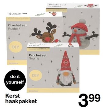 Promoties Kerst haakpakket - Huismerk - Zeeman  - Geldig van 04/11/2023 tot 10/11/2023 bij Zeeman