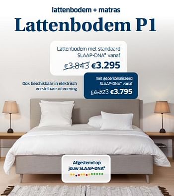Promoties Lattenbodem + matras - Ergosleep - Geldig van 03/11/2023 tot 18/11/2023 bij Sleeplife