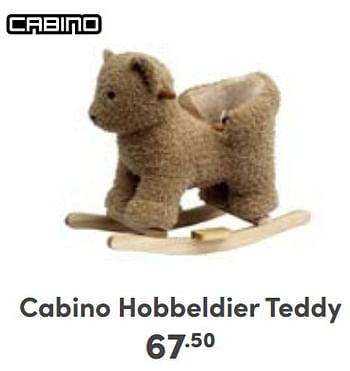 Promoties Cabino hobbeldier teddy - Cabino - Geldig van 05/11/2023 tot 11/11/2023 bij Baby & Tiener Megastore