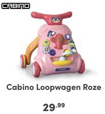 Promoties Cabino loopwagen roze - Cabino - Geldig van 05/11/2023 tot 11/11/2023 bij Baby & Tiener Megastore