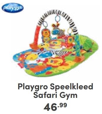 Promoties Playgro speelkleed safari gym - Playgro - Geldig van 05/11/2023 tot 11/11/2023 bij Baby & Tiener Megastore
