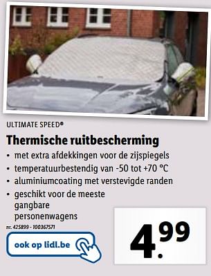 Promoties Thermische ruitbescherming - Ultimate Speed - Geldig van 08/11/2023 tot 14/11/2023 bij Lidl