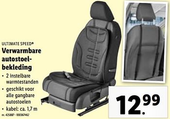 Promoties Verwarmbare autostoelbekleding - Ultimate Speed - Geldig van 08/11/2023 tot 14/11/2023 bij Lidl