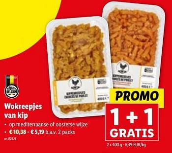 Promoties Wokreepjes van kip - Huismerk - Lidl - Geldig van 08/11/2023 tot 14/11/2023 bij Lidl