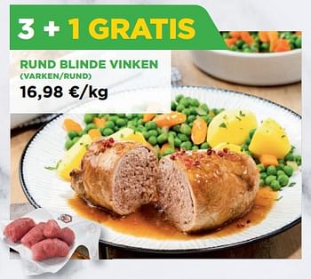 Promoties Rund blinde vinken varken-rund - Huismerk - Renmans - Geldig van 03/11/2023 tot 09/11/2023 bij Renmans