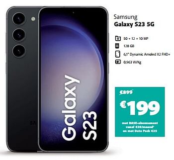 Promoties Samsung galaxy s23 5g - Samsung - Geldig van 31/10/2023 tot 13/11/2023 bij Base