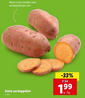 Promoties Zoete aardappelen - Huismerk - Lidl - Geldig van 08/11/2023 tot 14/11/2023 bij Lidl