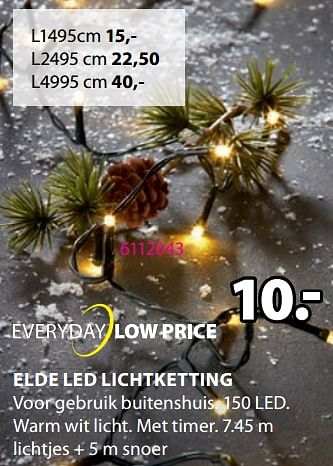 Promoties Elde led lichtketting - Huismerk - Jysk - Geldig van 30/10/2023 tot 26/11/2023 bij Jysk