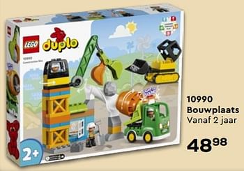 Promoties 10990 bouwplaats - Lego - Geldig van 19/10/2023 tot 07/12/2023 bij Supra Bazar