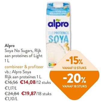 Promoties Alpro soya rijk aan proteïnes - Alpro - Geldig van 02/11/2023 tot 14/11/2023 bij OKay