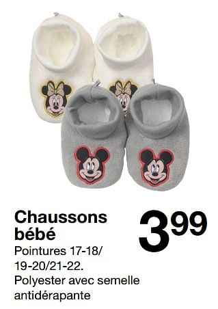 Promotions Chaussons bébé - Produit maison - Zeeman  - Valide de 04/11/2023 à 10/11/2023 chez Zeeman