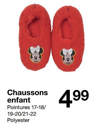 Promotions Chaussons enfant - Produit maison - Zeeman  - Valide de 04/11/2023 à 10/11/2023 chez Zeeman