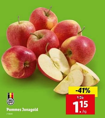 Promotions Pommes jonagold - Produit maison - Lidl - Valide de 08/11/2023 à 14/11/2023 chez Lidl