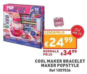Promoties Cool maker bracelet maker popstyle - Spin Master - Geldig van 08/11/2023 tot 13/11/2023 bij Trafic
