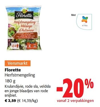 Promoties Florette herfstmengeling - Florette - Geldig van 02/11/2023 tot 14/11/2023 bij Colruyt