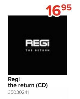 Promoties Regi the return cd - Huismerk - Euroshop - Geldig van 20/10/2023 tot 06/12/2023 bij Euro Shop
