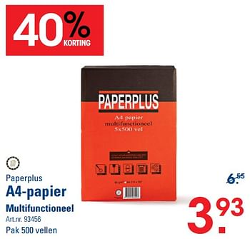 Promoties A4-papier multifunctioneel - PaperPlus - Geldig van 26/10/2023 tot 13/11/2023 bij Sligro