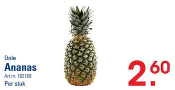 Promoties Ananas - Dole - Geldig van 26/10/2023 tot 13/11/2023 bij Sligro