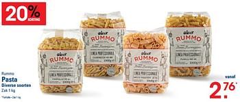 Promoties Pasta - Rummo - Geldig van 26/10/2023 tot 13/11/2023 bij Sligro