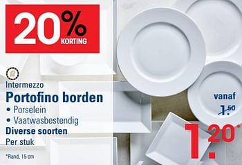 Promoties Portofino borden - Intermezzo - Geldig van 26/10/2023 tot 13/11/2023 bij Sligro