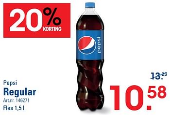 Promoties Regular - Pepsi - Geldig van 26/10/2023 tot 13/11/2023 bij Sligro