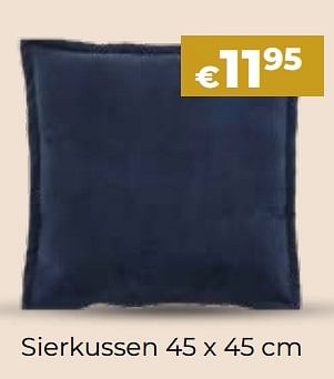 Promoties Sierkussen - Huismerk - Euroshop - Geldig van 24/10/2023 tot 31/12/2023 bij Euro Shop
