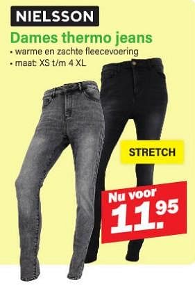 Promoties Dames thermo jeans - Nielsson - Geldig van 29/10/2023 tot 19/11/2023 bij Van Cranenbroek