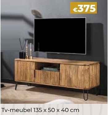 Promoties Tv-meubel - Huismerk - Euroshop - Geldig van 24/10/2023 tot 31/12/2023 bij Euro Shop