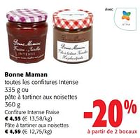 Promo Bonne maman confiture fraise intense chez Intermarché