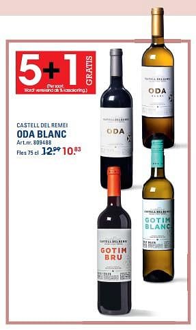 Promoties Castell del remei oda blanc - Witte wijnen - Geldig van 26/10/2023 tot 13/11/2023 bij Sligro