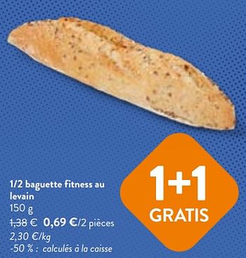Promotions 1-2 baguette fitness au levain - Huismerk - Okay Buurtwinkels - Valide de 02/11/2023 à 14/11/2023 chez OKay