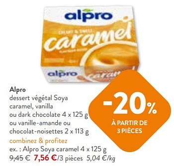 Promotions Alpro soya caramel - Alpro - Valide de 02/11/2023 à 14/11/2023 chez OKay