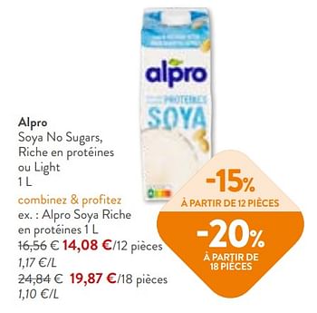 Promotions Alpro soya riche en protéines - Alpro - Valide de 02/11/2023 à 14/11/2023 chez OKay