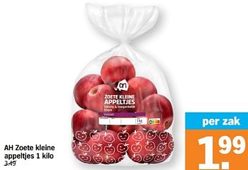 Promoties Ah zoete kleine appeltjes - Huismerk - Albert Heijn - Geldig van 06/11/2023 tot 12/11/2023 bij Albert Heijn