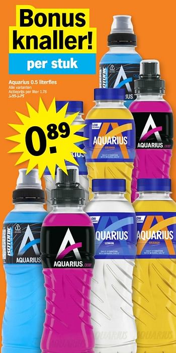 Promoties Aquarius - Aquarius - Geldig van 06/11/2023 tot 12/11/2023 bij Albert Heijn